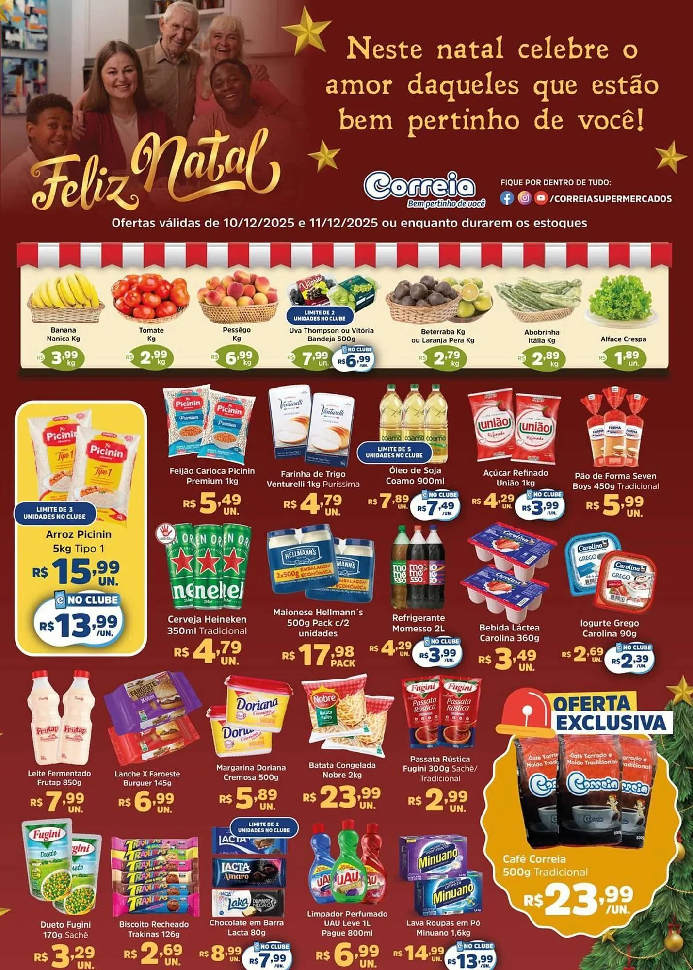 Encarte de Catálogo Supermercados Correia 10 de dezembro até 11 de dezembro 2025 - Pagina 1