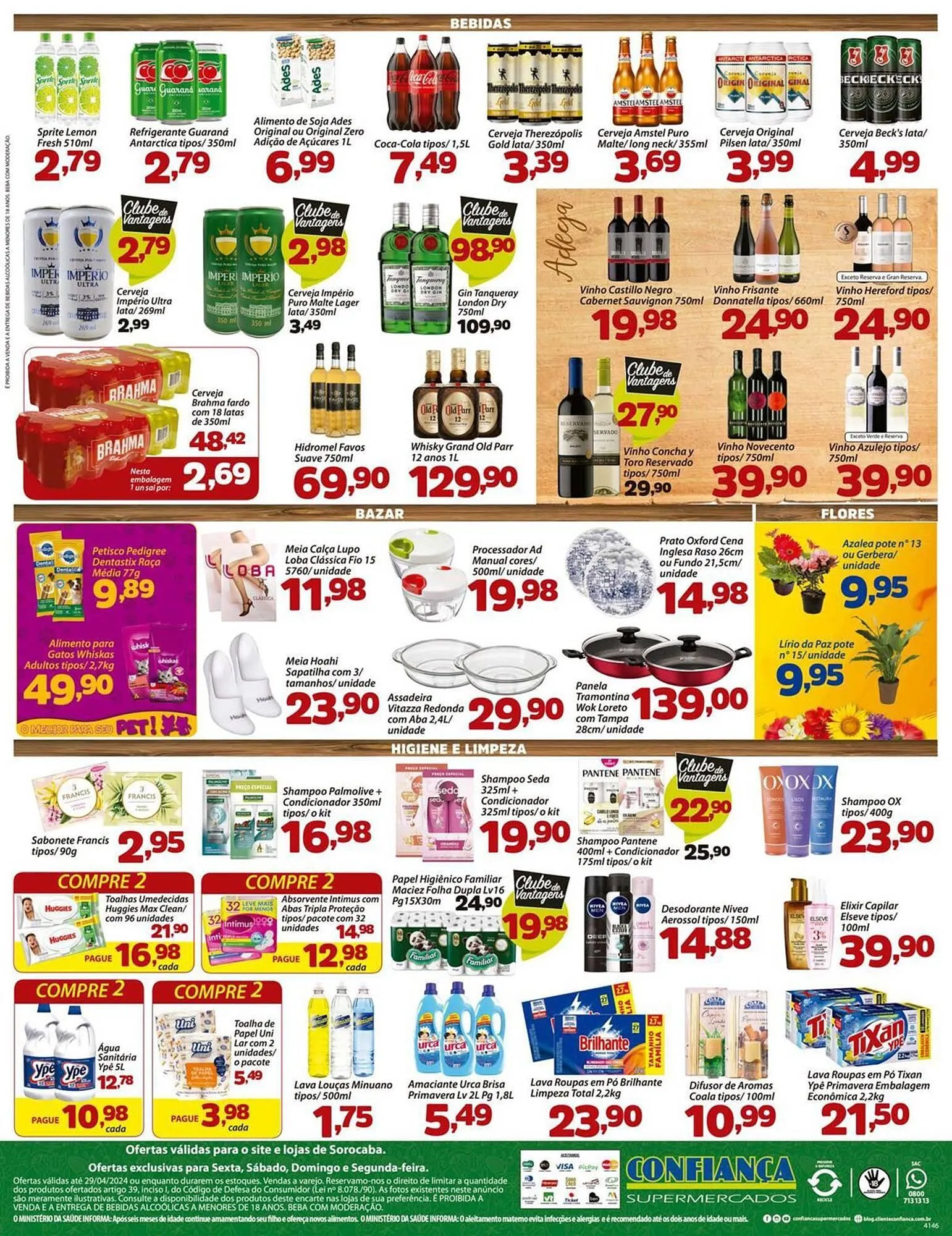Encarte de Catálogo Confiança Supermercados 26 de abril até 29 de abril 2024 - Pagina 4