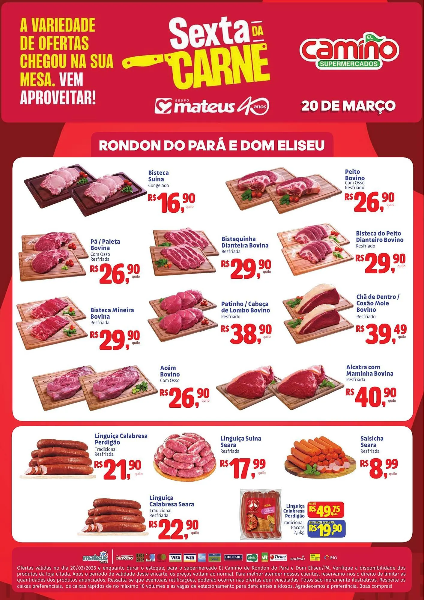 Encarte de Catálogo Camiño supermercados 20 de março até 20 de março 2026 - Pagina 1