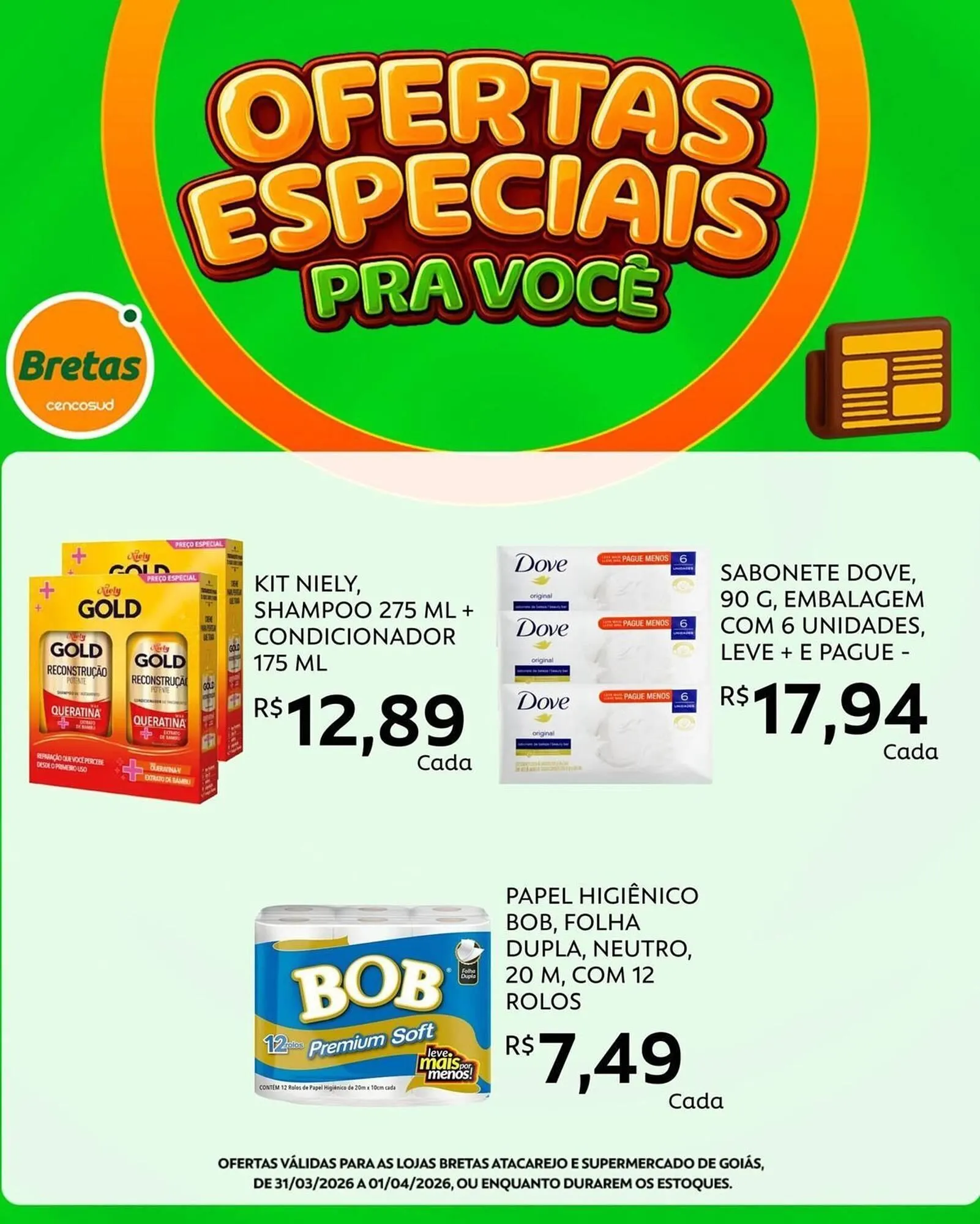 Encarte de Catálogo Supermercados Bretas 31 de março até 1 de abril 2026 - Pagina 2