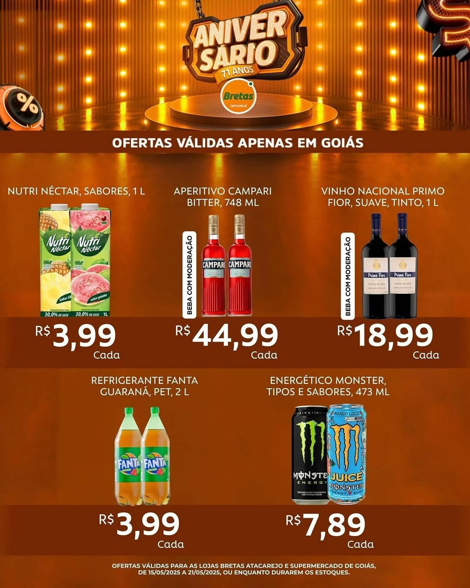 Encarte de Catálogo Supermercados Bretas 15 de maio até 21 de maio 2025 - Pagina 1