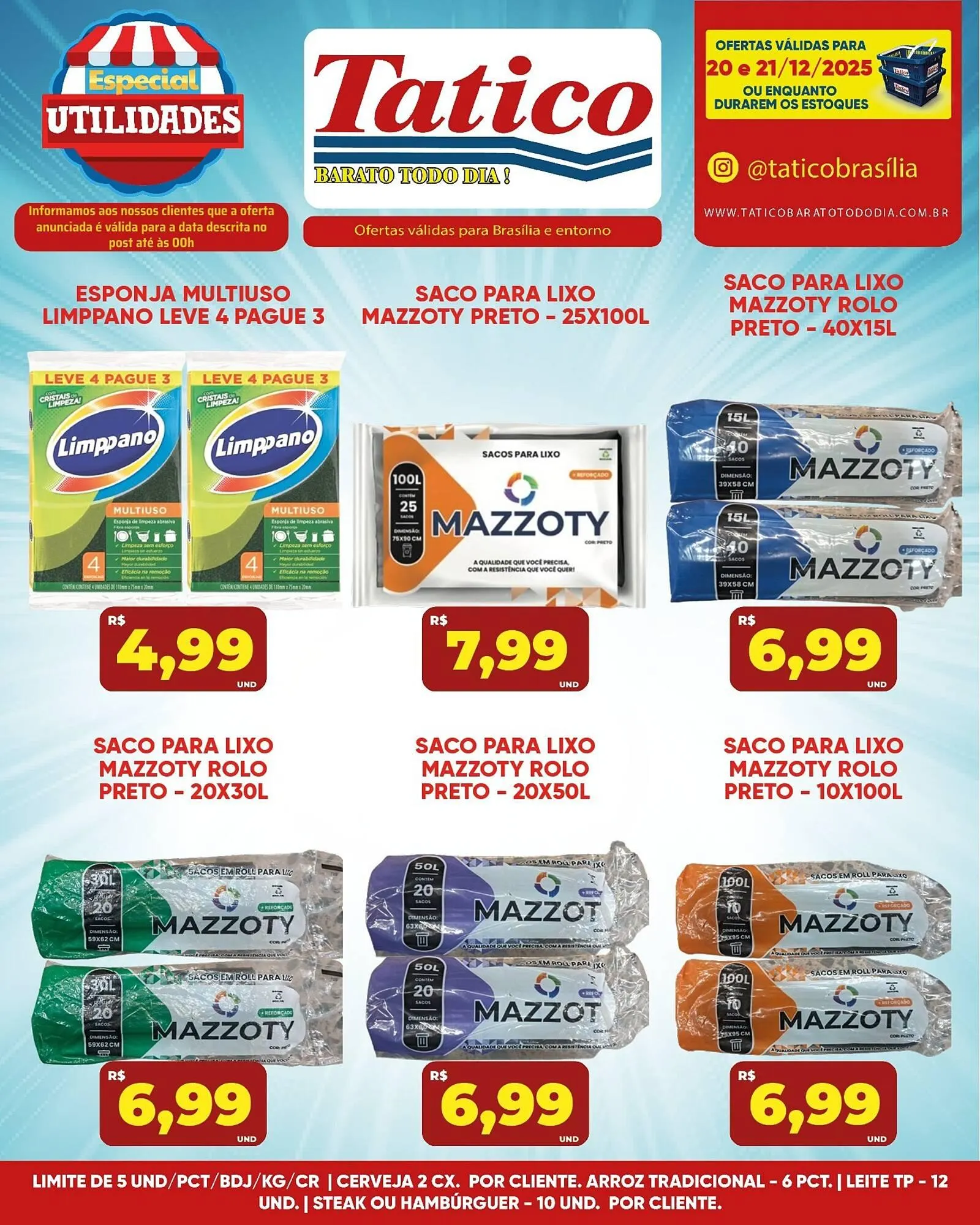 Encarte de Tabloide Tatico 20 de dezembro até 21 de dezembro 2025 - Pagina 1