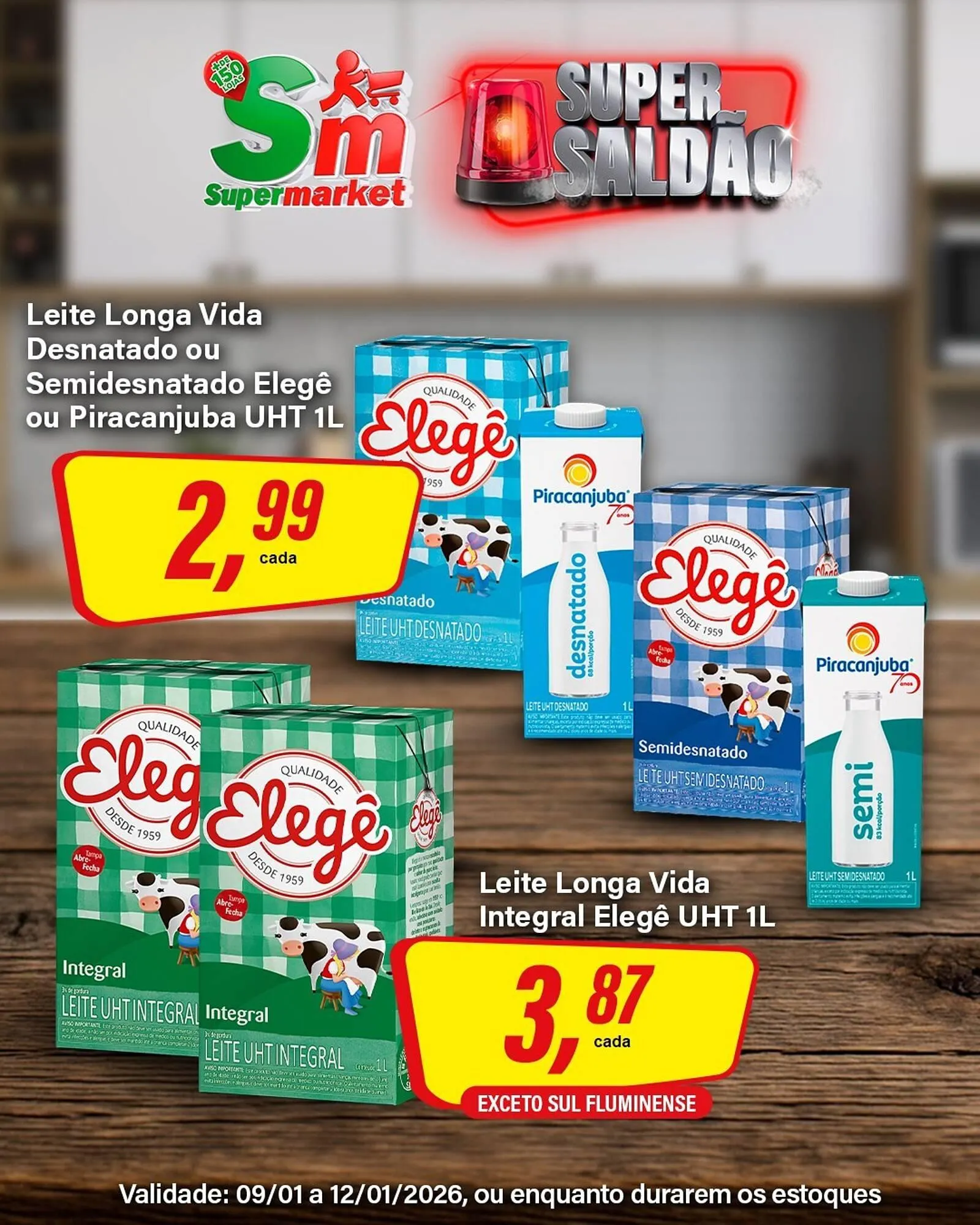 Encarte de Encarte Rede Supermarket 9 de janeiro até 12 de janeiro 2026 - Pagina 1