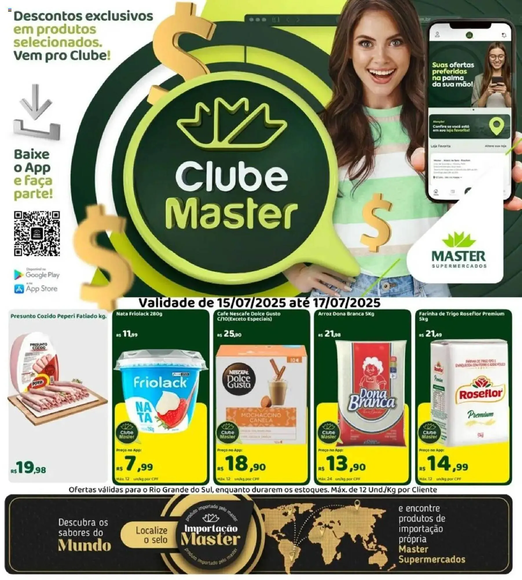 Encarte de Catálogo Master Supermercados 15 de julho até 17 de julho 2025 - Pagina 1