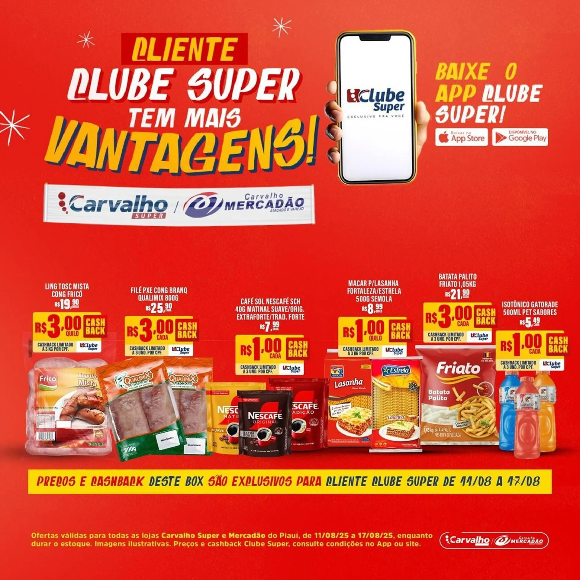 Encarte de Catálogo Carvalho Supermercado 14 de agosto até 17 de agosto 2025 - Pagina 2