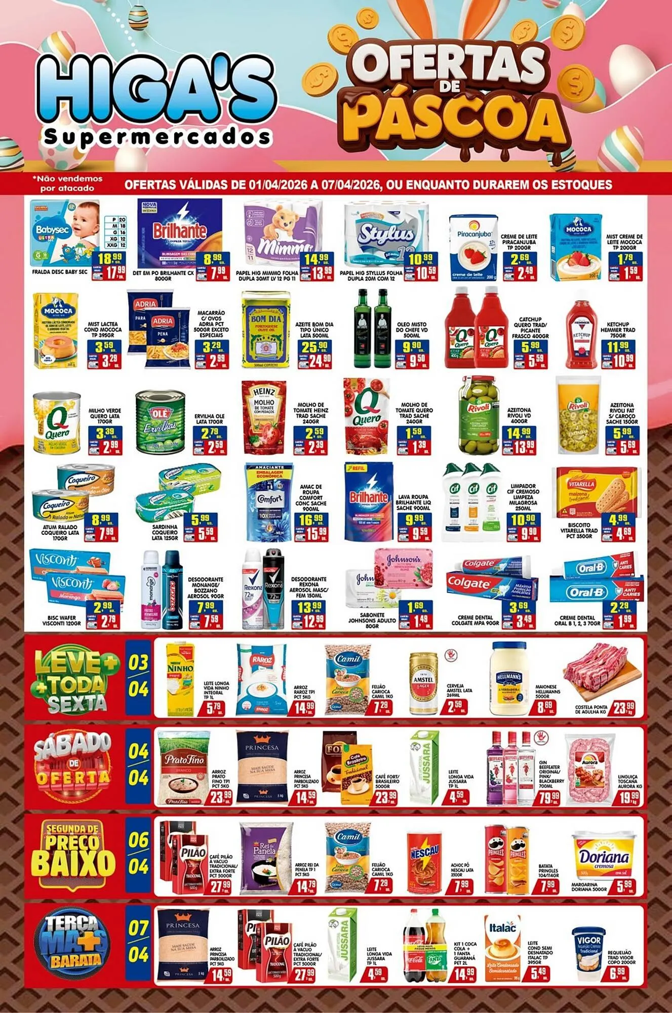 Encarte de Folheto Higa's Supermercado 1 de abril até 7 de abril 2026 - Pagina 1