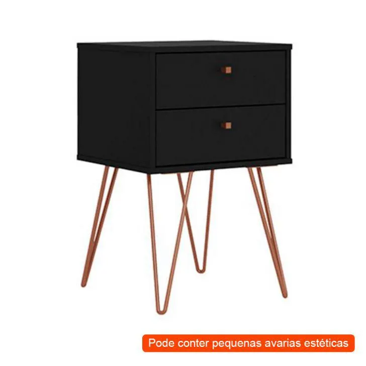 [OUTLET] Mesa de Cabeceira Bled 2 GV Preta