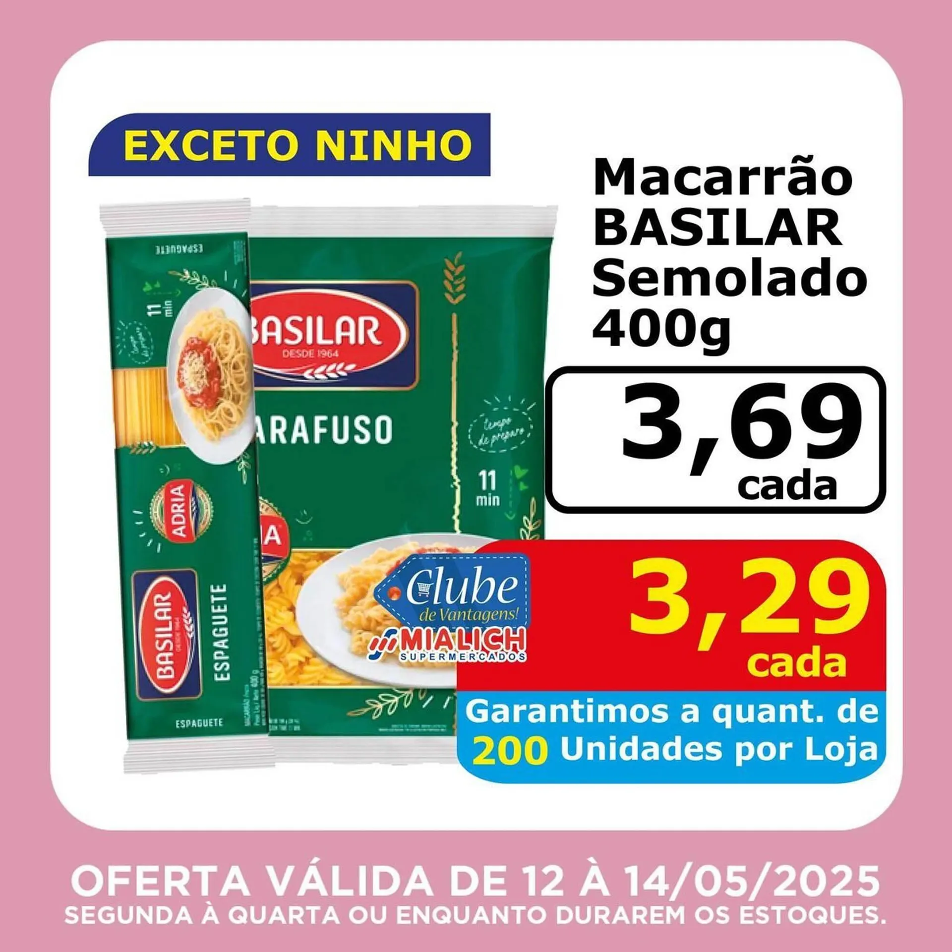 Encarte de Catálogo Mialich Supermercados 12 de maio até 14 de maio 2025 - Pagina 1