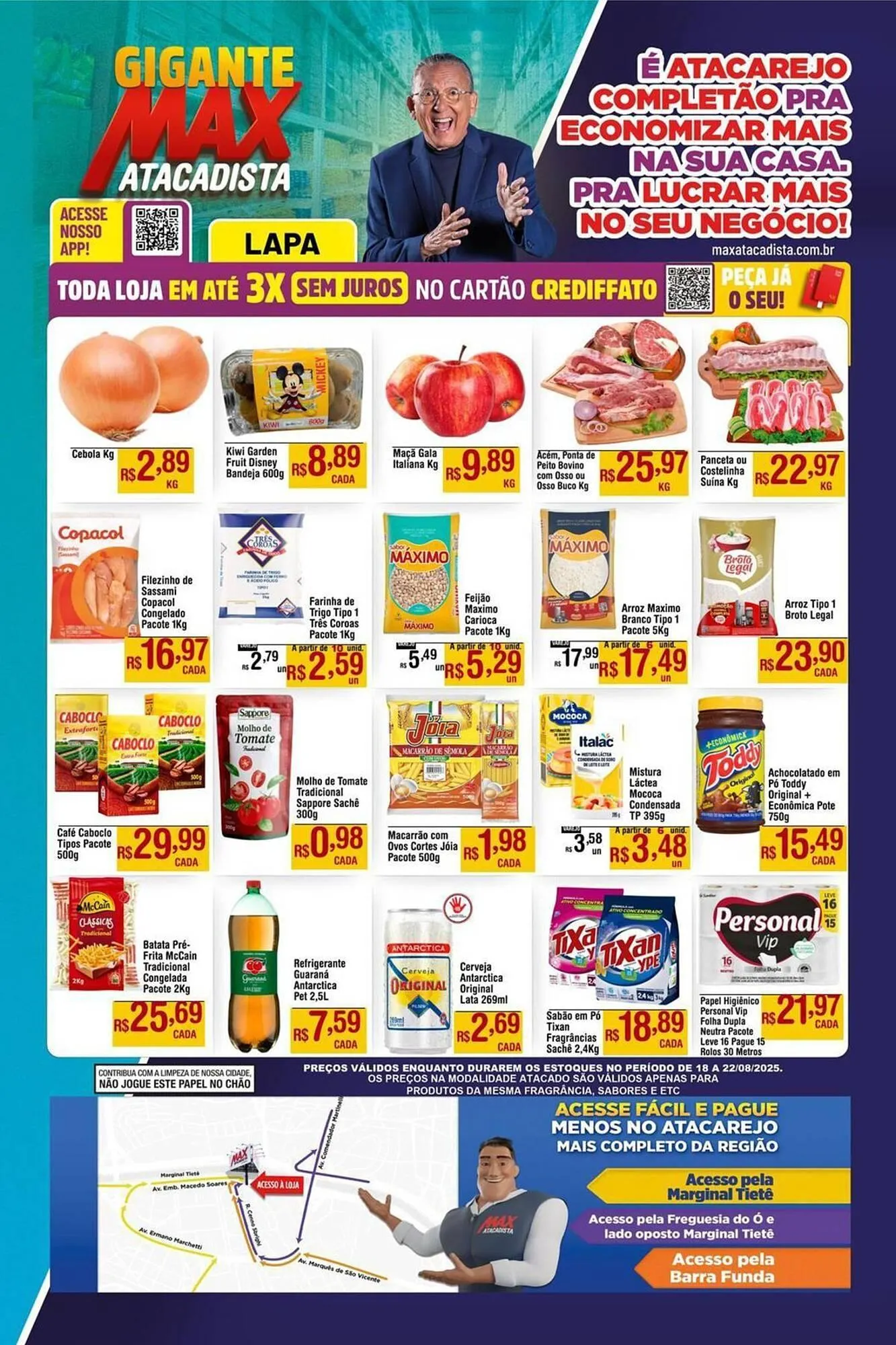 Encarte de Catálogo Max Atacadista 18 de agosto até 22 de agosto 2025 - Pagina 1