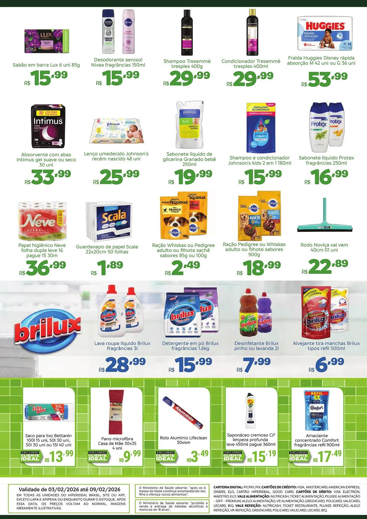 Encarte de Catálogo Hiperideal Supermercados 3 de fevereiro até 9 de fevereiro 2026 - Pagina 4