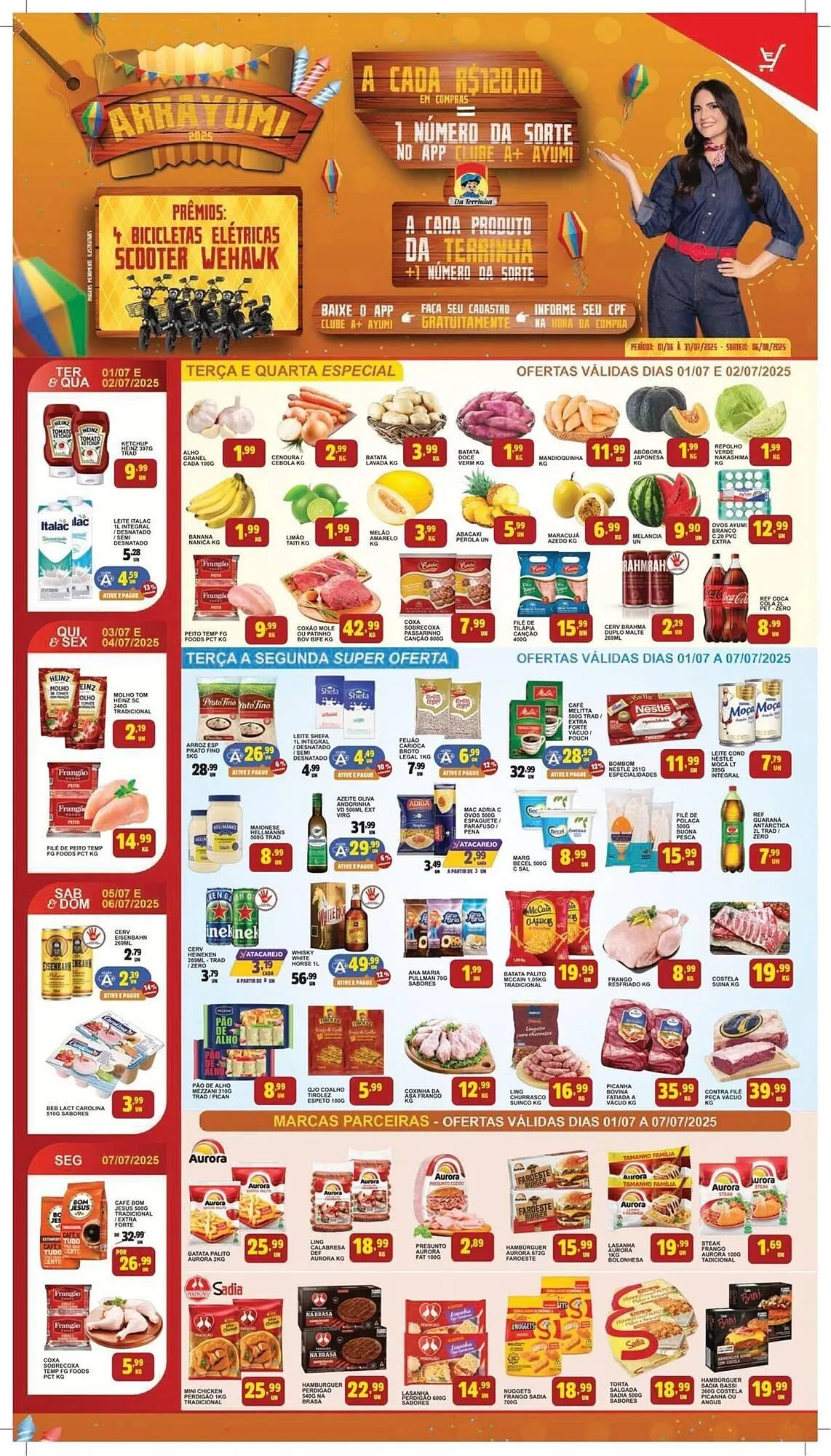Encarte de Catálogo Ayumi Supermercados 1 de julho até 7 de julho 2025 - Pagina 1