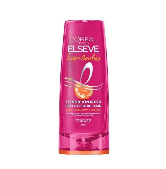 Kit Completo Elseve Liso dos Sonhos AHA - Shampoo + Condicionador + Máscara Capilar + Creme para Pentear + Sérum Leave-In