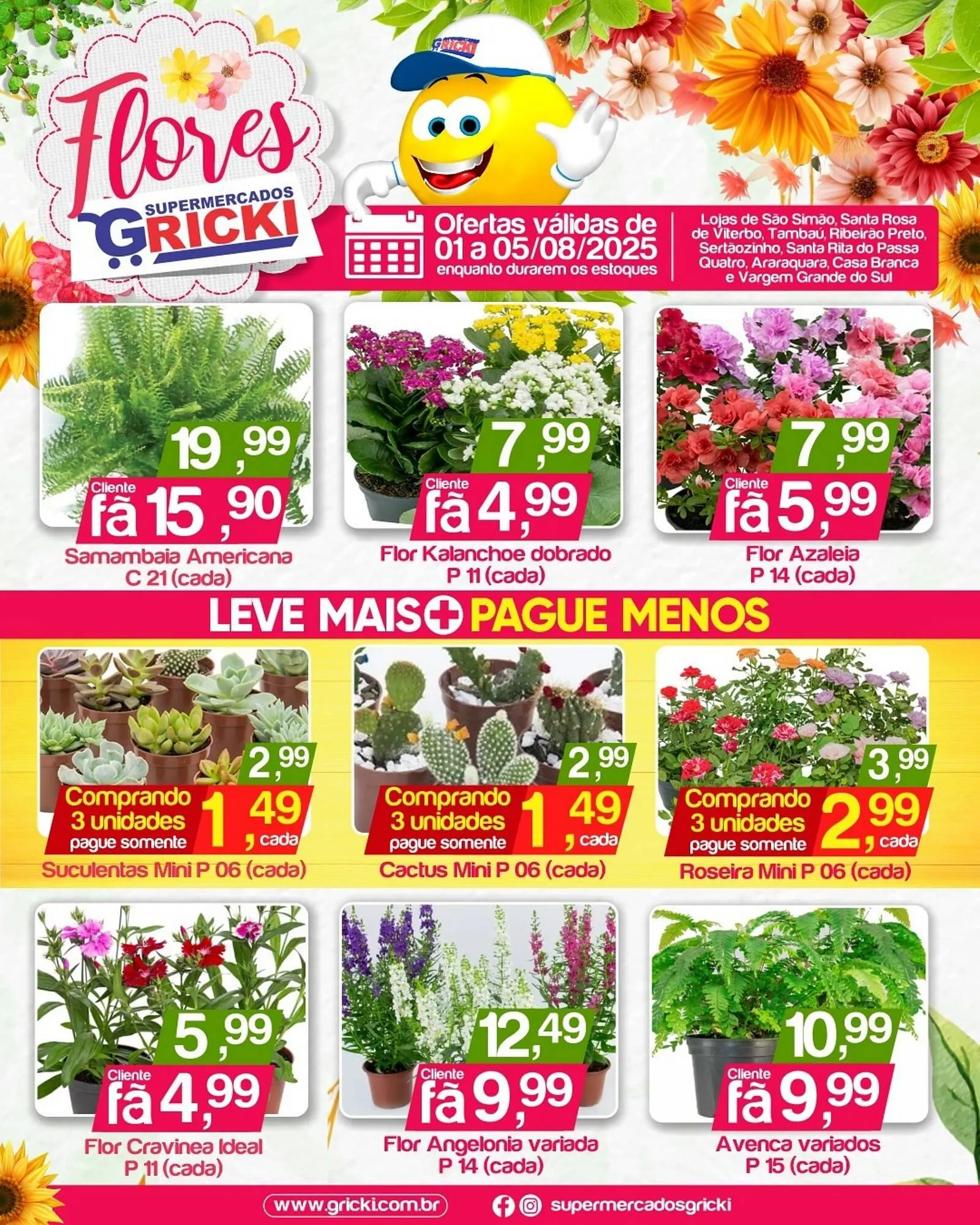 Encarte de Catálogo Supermercados Gricki 1 de agosto até 5 de agosto 2025 - Pagina 1