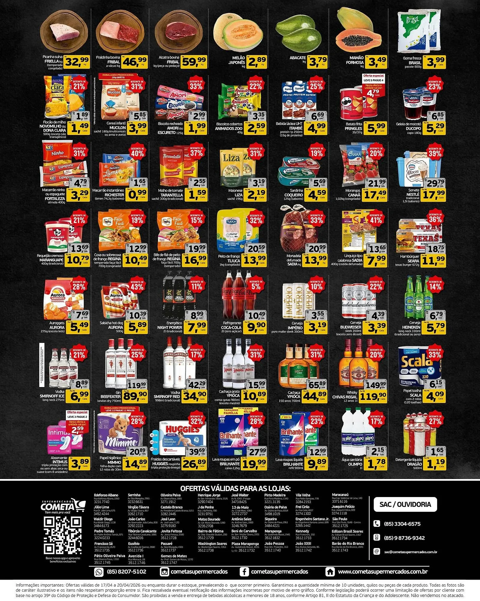 Encarte de Encarte Cometa Supermercados 17 de abril até 20 de abril 2026 - Pagina 2