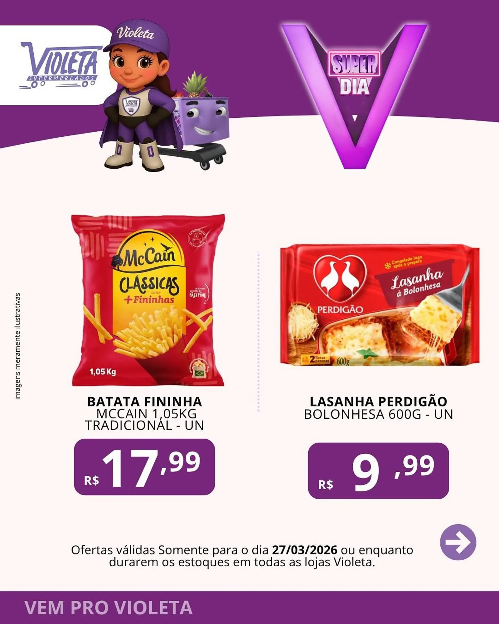 Encarte de Catálogo Violeta Supermercados 27 de março até 27 de março 2026 - Pagina 4