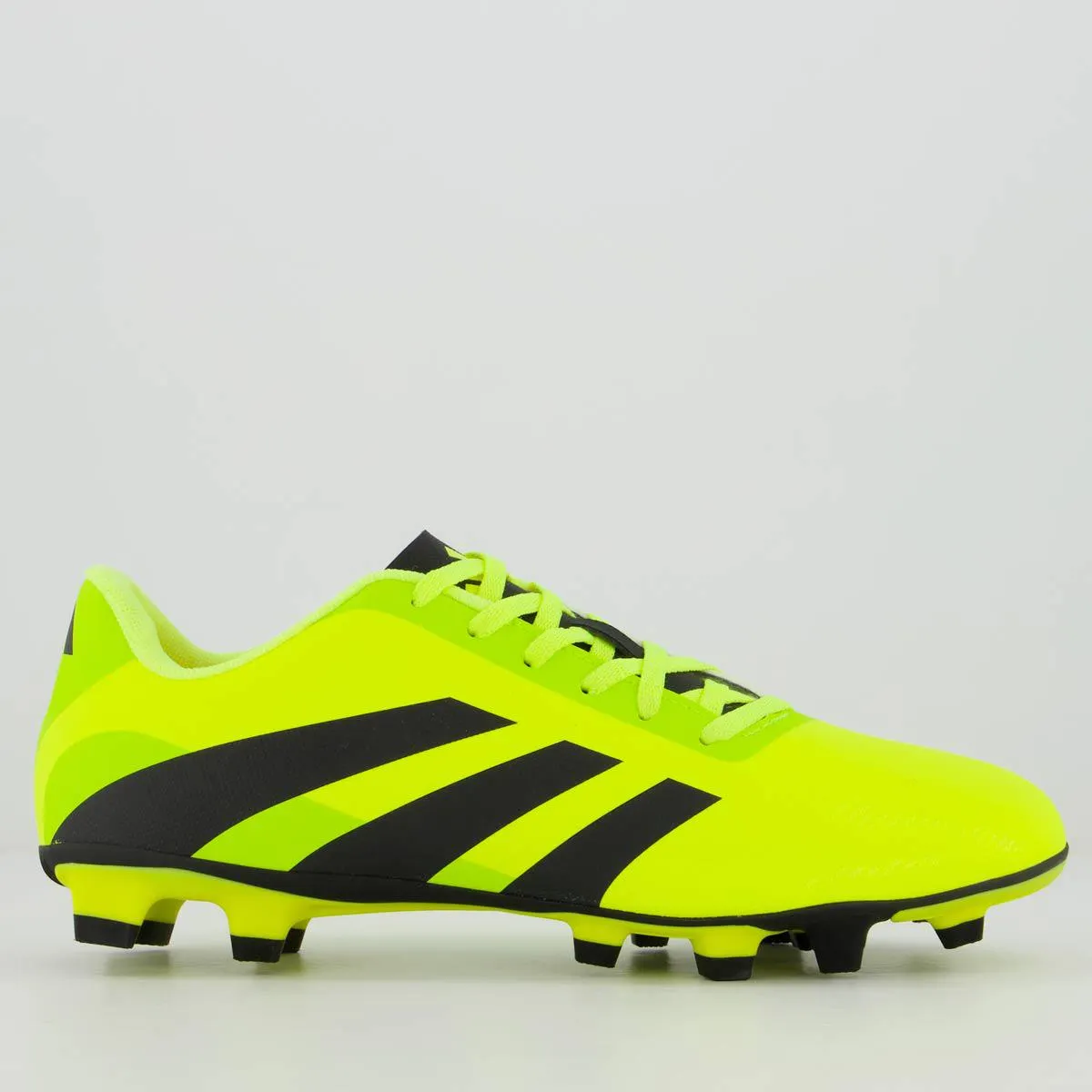 Chuteira Adidas Predator Artilheira 24 FG Campo Amarela e Preta