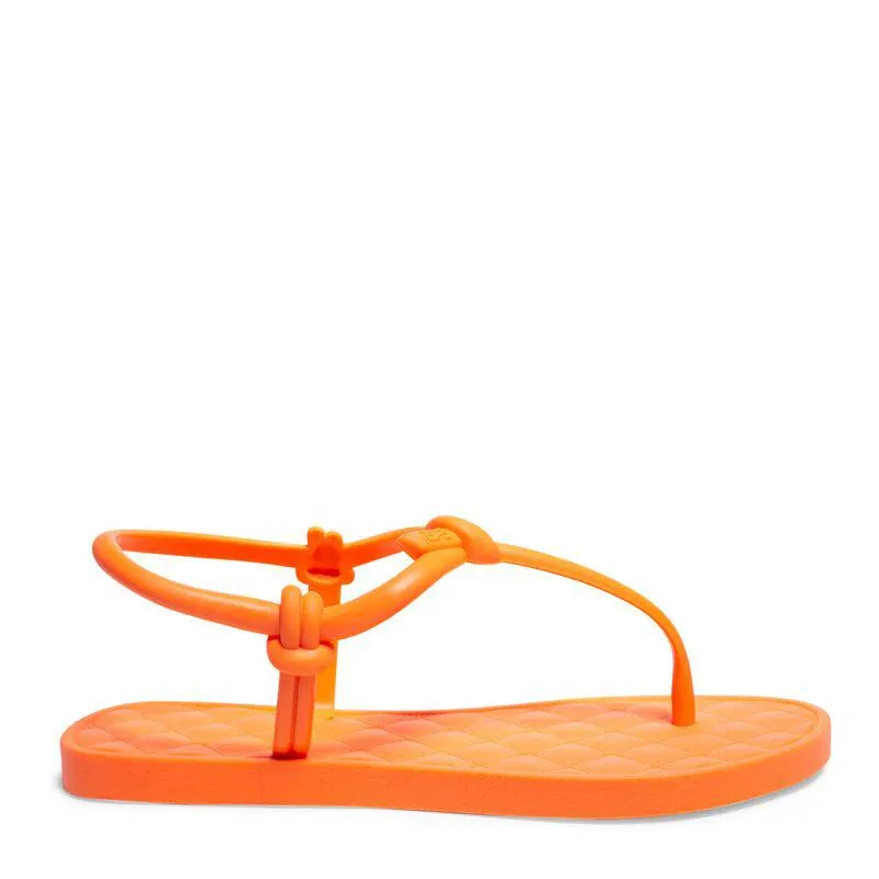 Rasteira Laranja Borracha Tira Slim