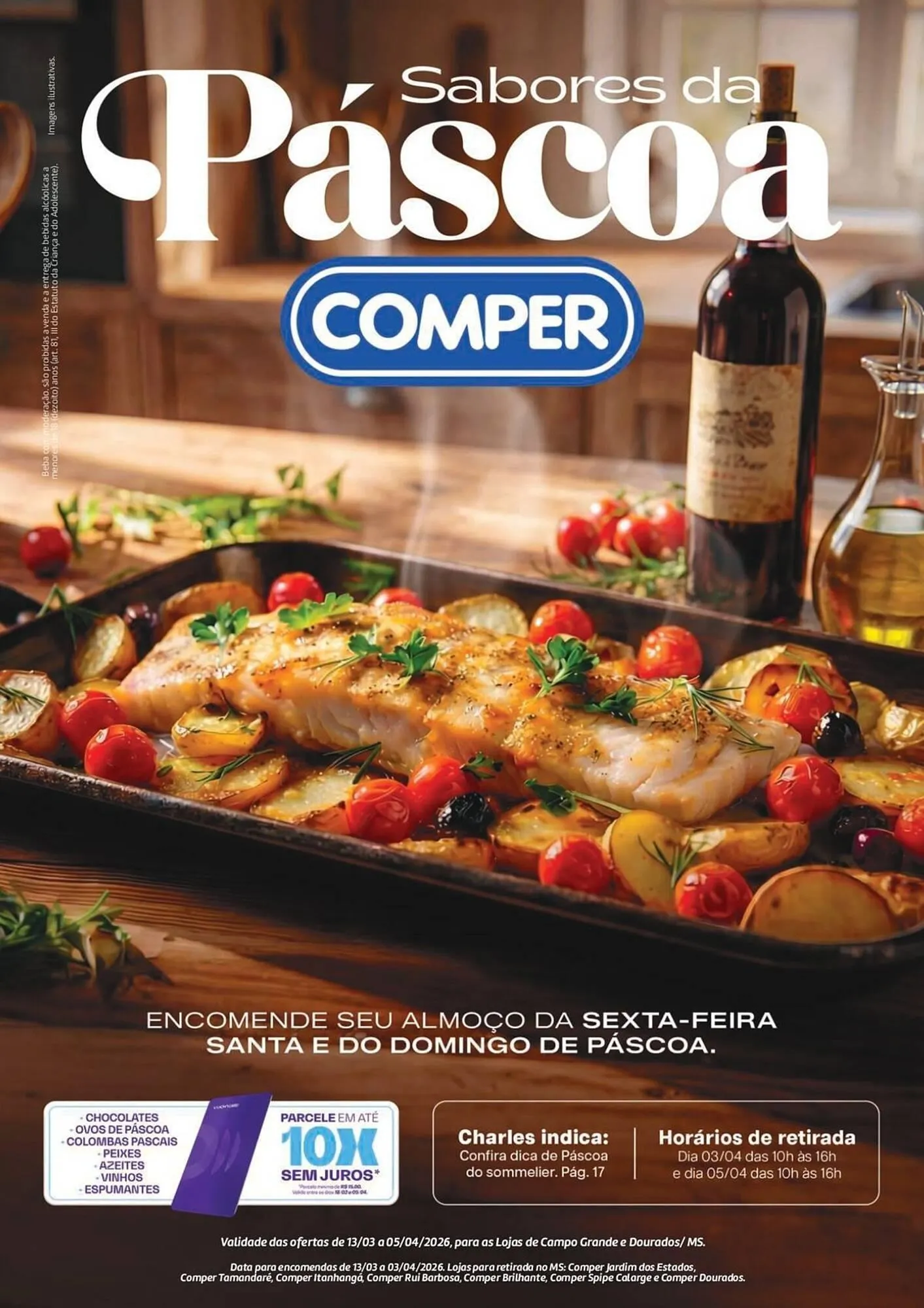 Encarte de Folheto Comper 16 de março até 5 de abril 2026 - Pagina 1