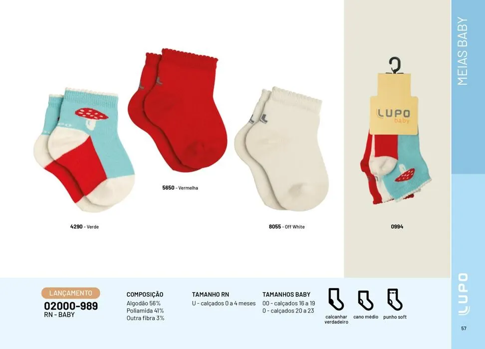 Encarte de Catálogo Meias Baby Verão 2023/24 28 de julho até 31 de dezembro 2024 - Pagina 57