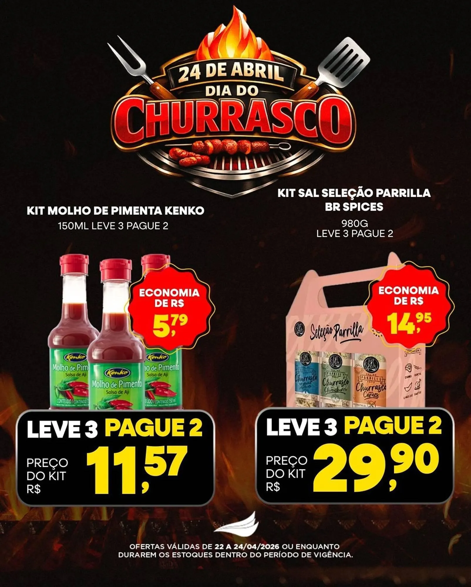 Encarte de Folheto Spasso Sabores 22 de abril até 24 de abril 2026 - Pagina 1