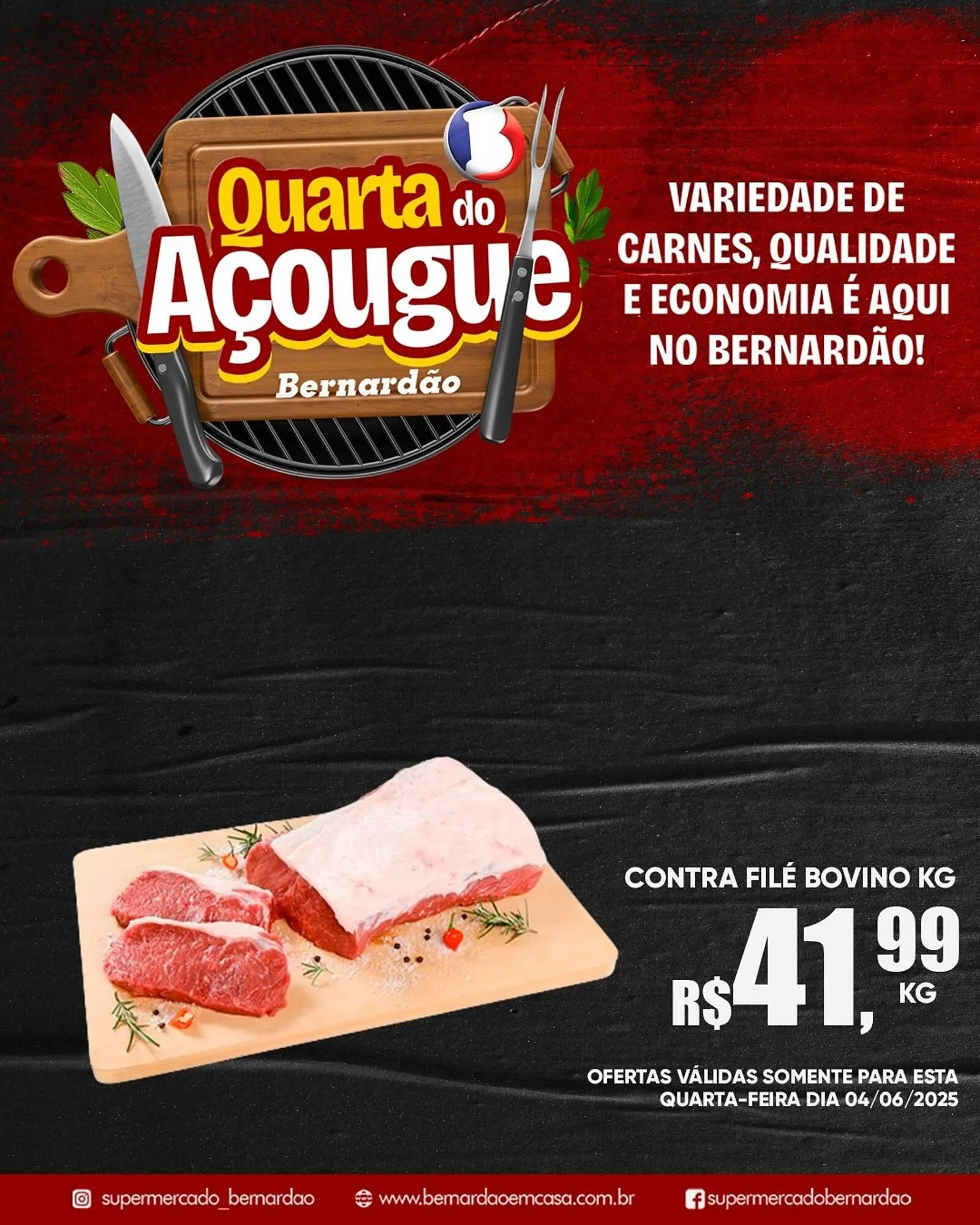 Encarte de Catálogo Supermercado Bernardão 3 de junho até 4 de junho 2025 - Pagina 1