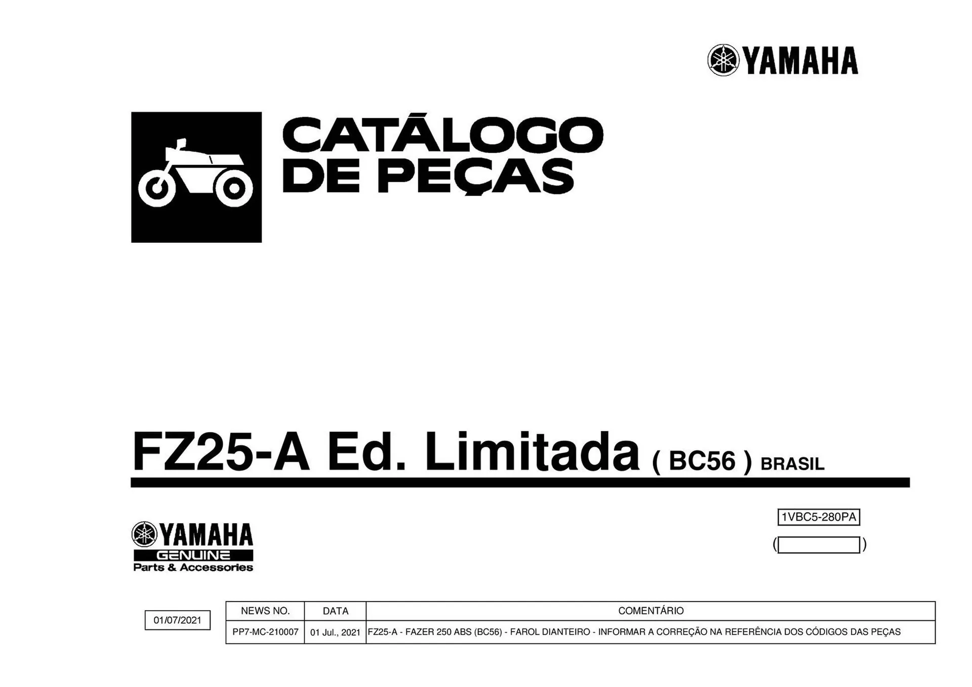 Encarte de Catálogo Yamaha 15 de janeiro até 15 de março 2024 - Pagina