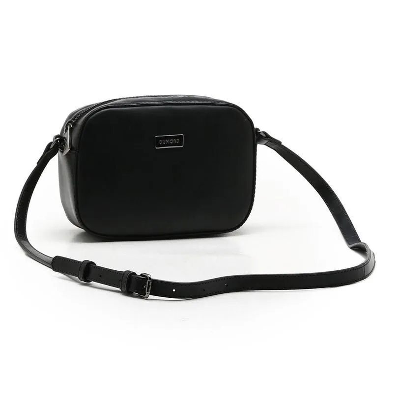 Bolsa Pequena Tiracolo Preta de Couro Shoulder Bag