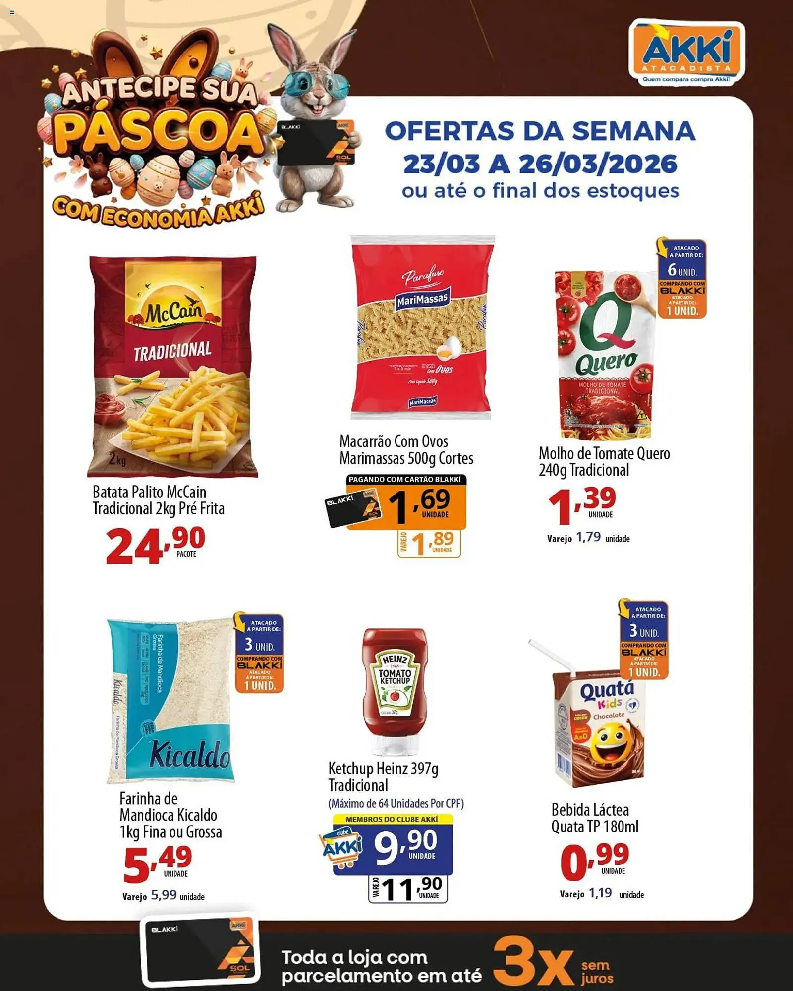 Encarte de Folheto Akki Atacadista 23 de março até 26 de março 2026 - Pagina 3