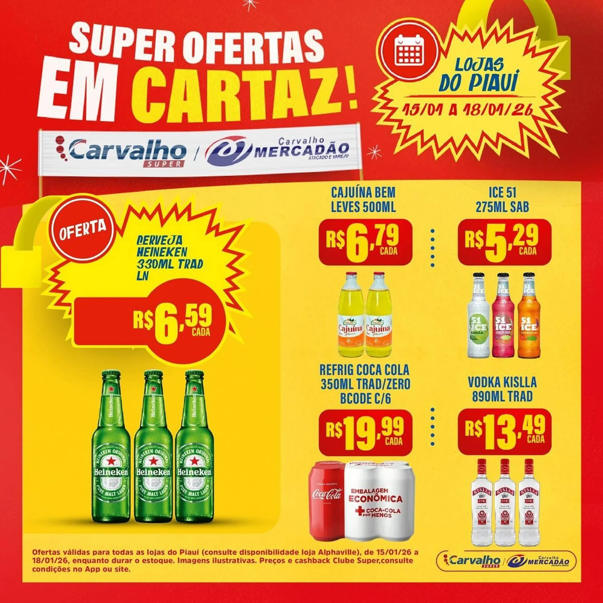 Encarte de Catálogo Carvalho Supermercado 15 de janeiro até 18 de janeiro 2026 - Pagina 6