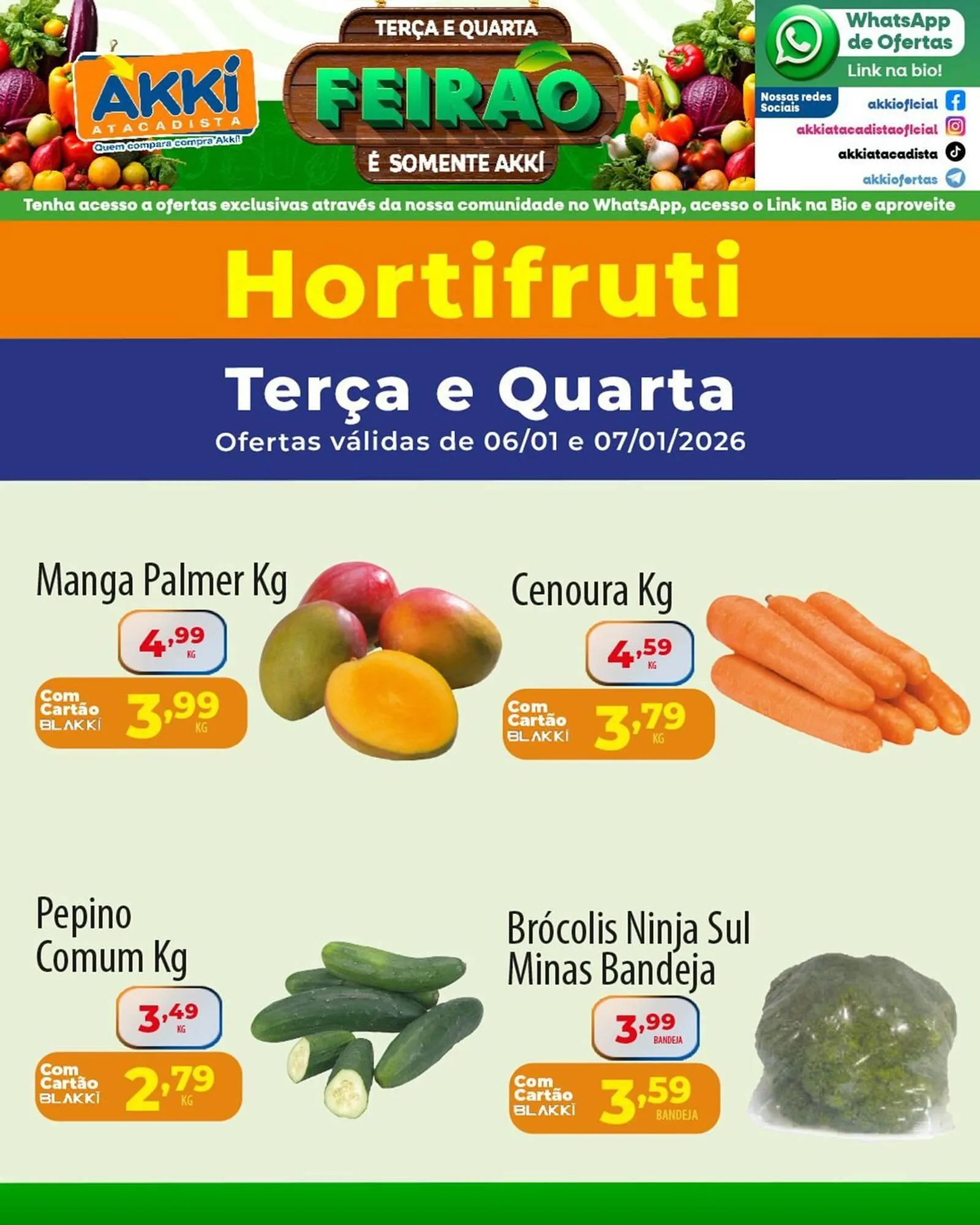Encarte de Folheto Akki Atacadista 6 de janeiro até 7 de janeiro 2026 - Pagina 1