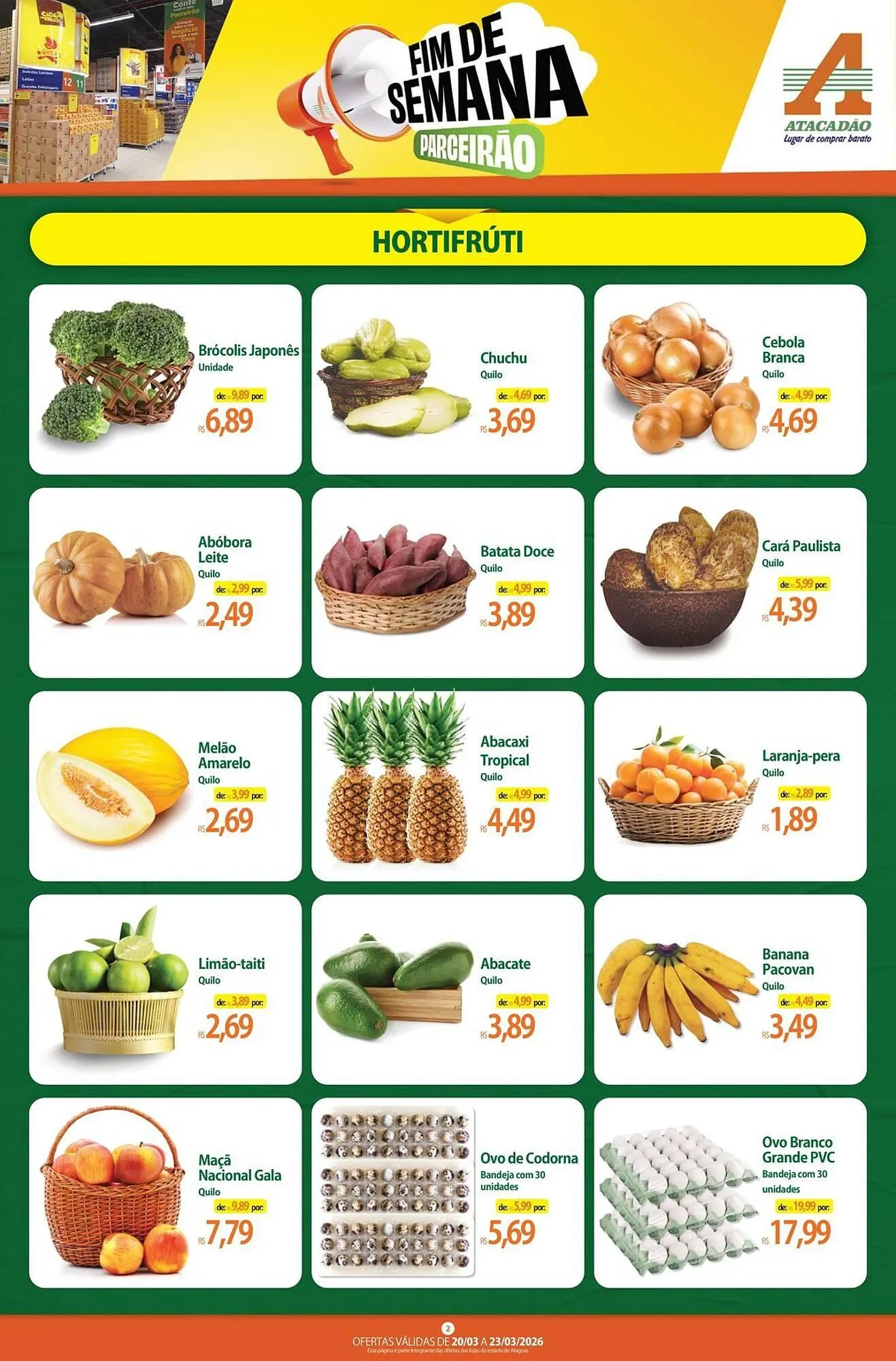 Encarte de Folheto Atacadão 20 de março até 23 de março 2026 - Pagina 2