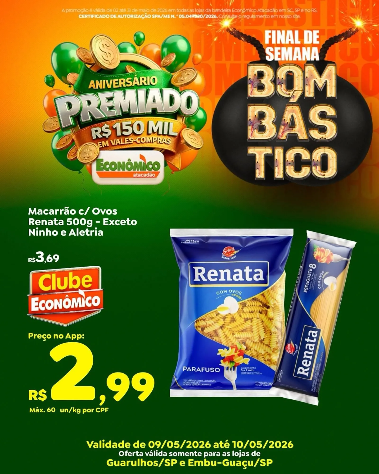 Encarte de Catálogo Econômico Atacadão 9 de maio até 10 de maio 2026 - Pagina 1