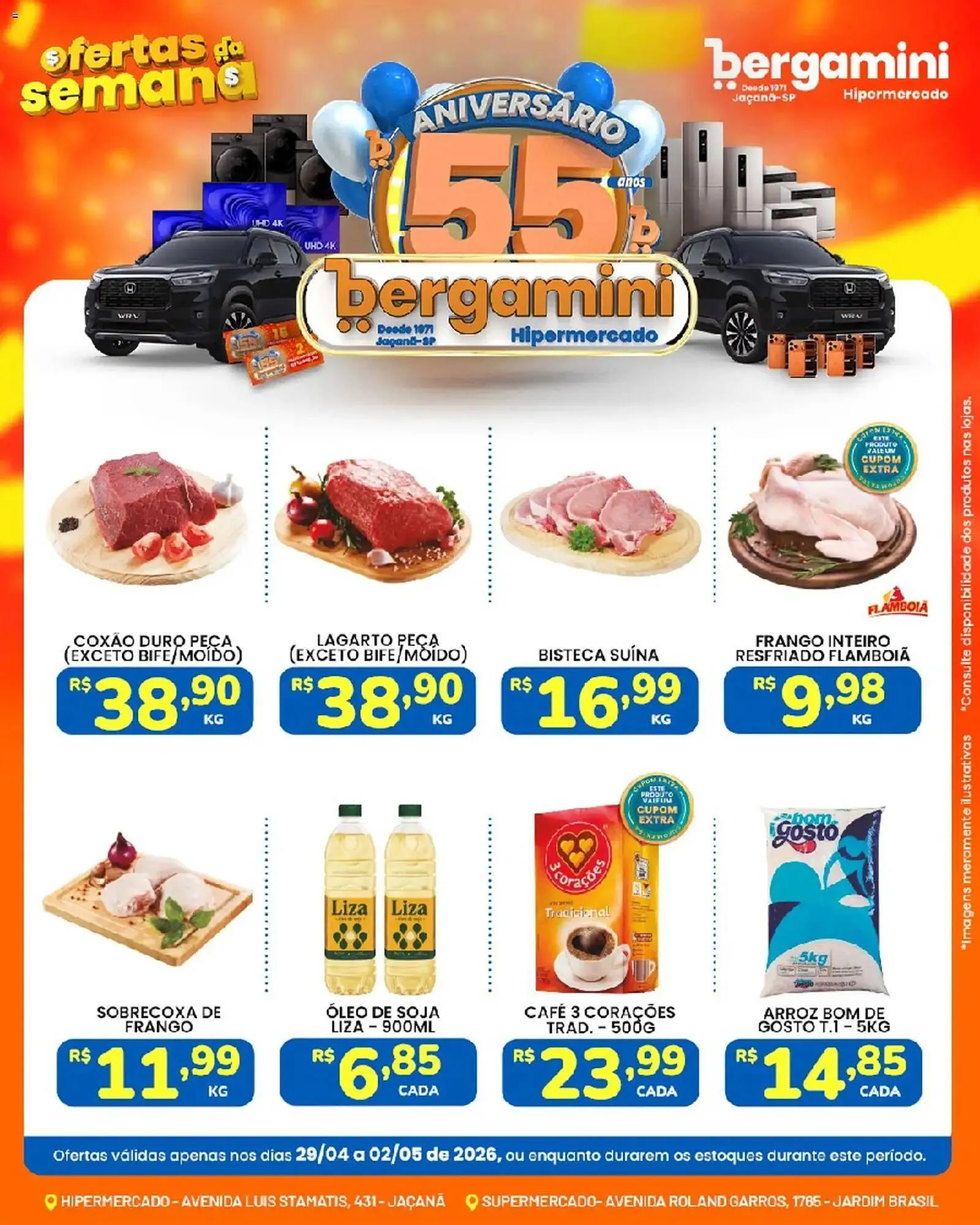 Encarte de Catálogo Supermercado Bergamini 29 de abril até 3 de maio 2026 - Pagina 1