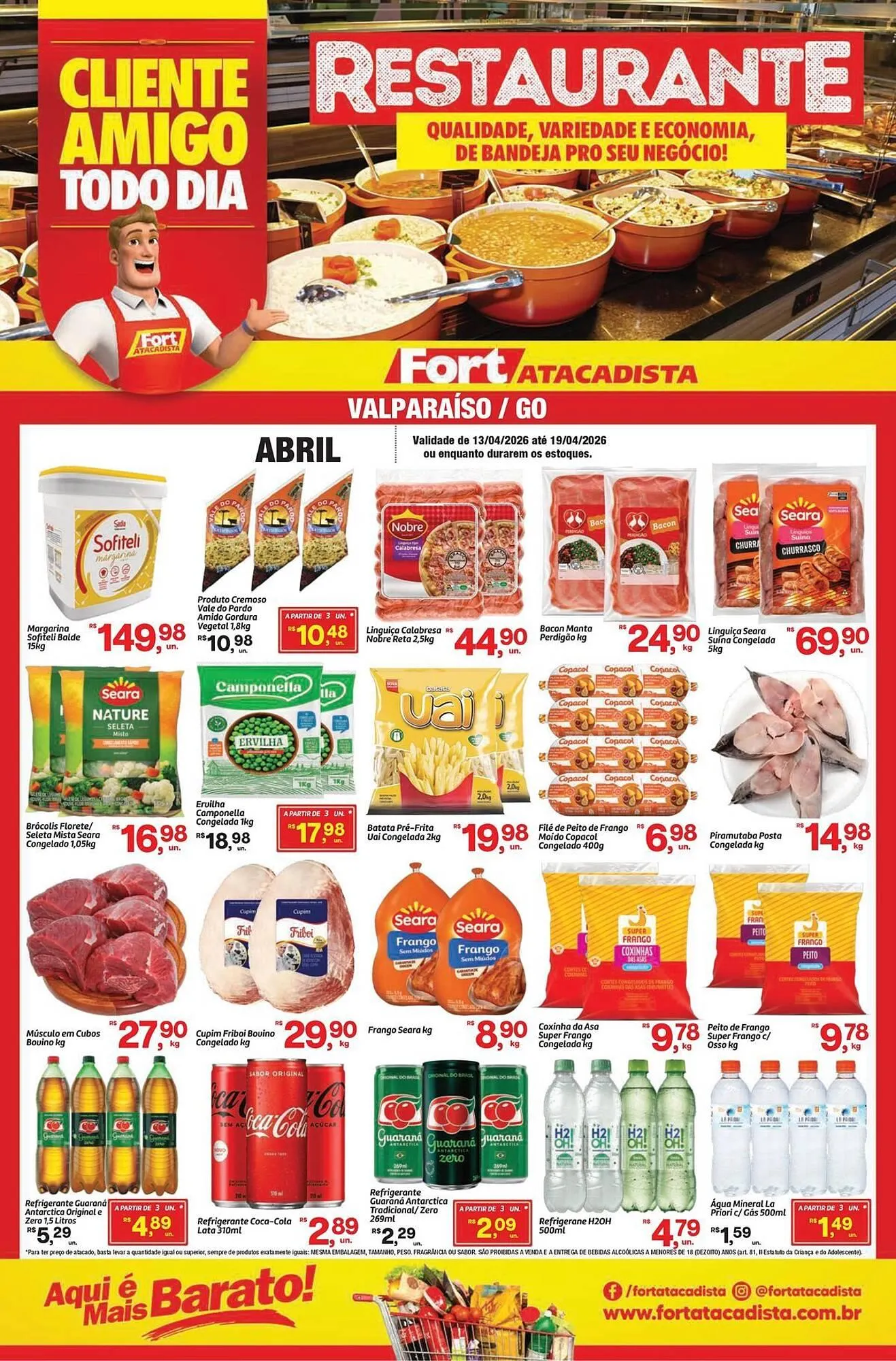 Encarte de Tabloide Fort Atacadista 13 de abril até 19 de abril 2026 - Pagina 1
