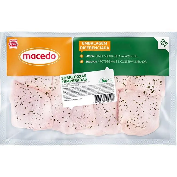 Sobrecoxa De Frango Macedo Temperado Resfriado Kg