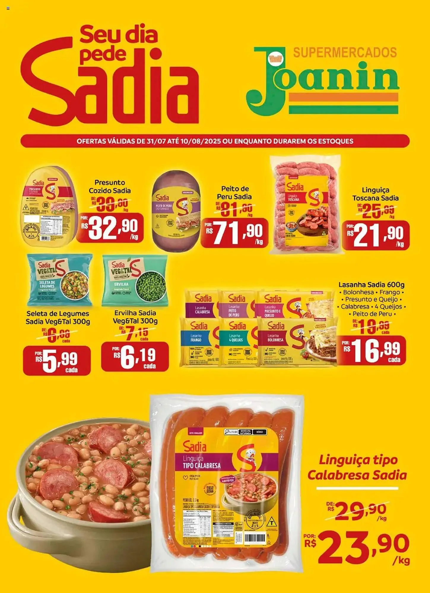 Encarte de Catálogo Supermercados Joanin 2 de agosto até 10 de agosto 2025 - Pagina 1