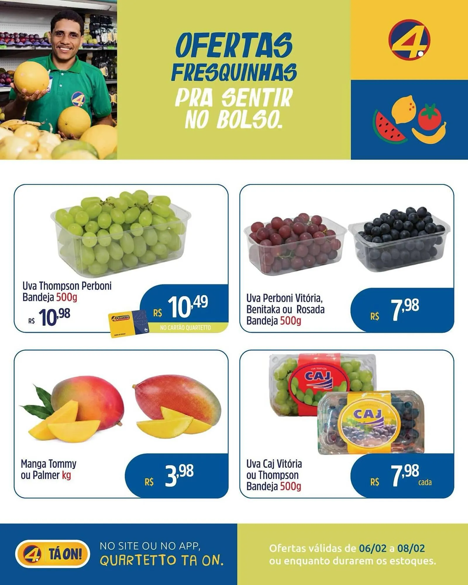 Encarte de Catálogo Quartetto Supermercados 6 de fevereiro até 8 de fevereiro 2026 - Pagina 4