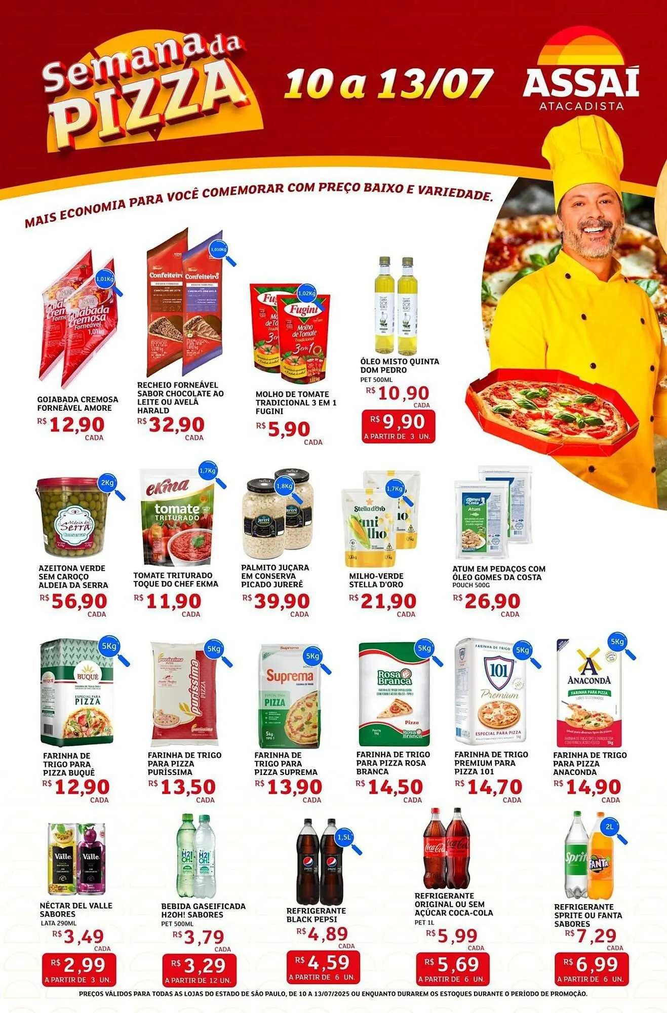 Encarte de Catálogo Assaí Atacadista 10 de julho até 13 de julho 2025 - Pagina 1