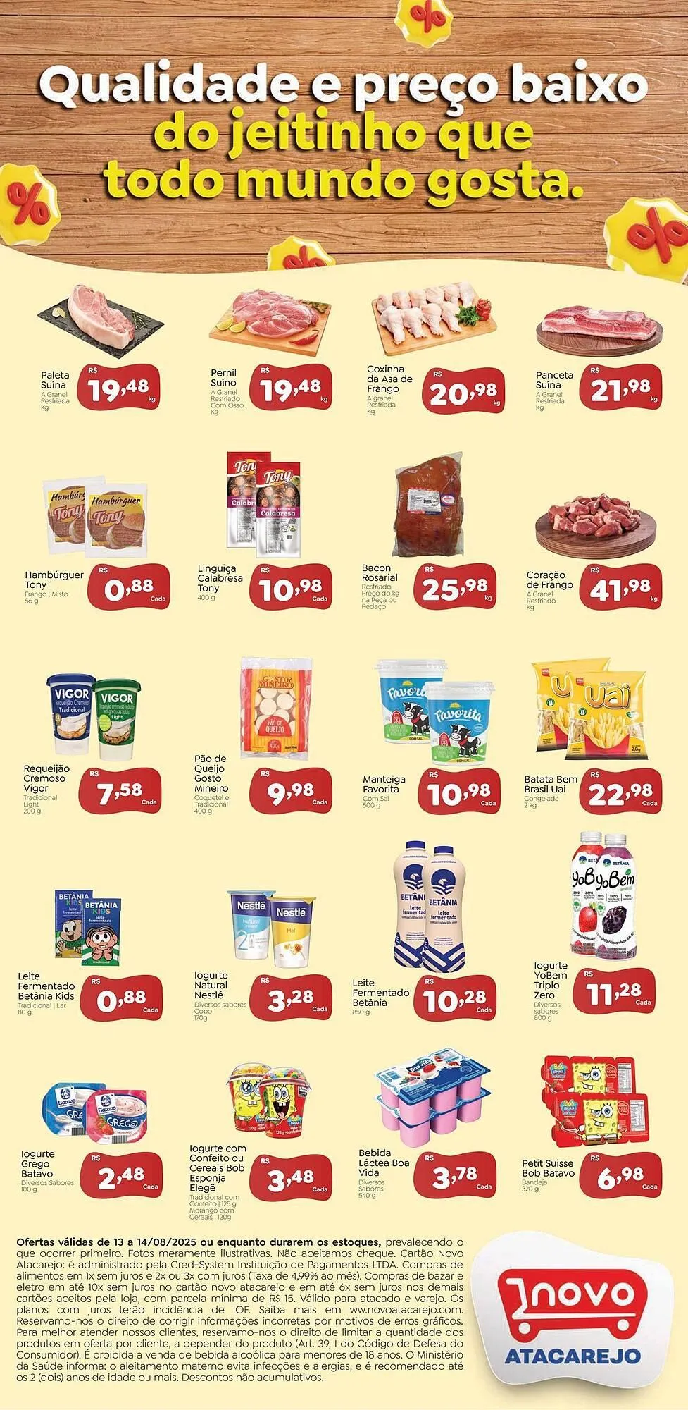Encarte de Catálogo Novo Atacarejo 13 de agosto até 14 de agosto 2025 - Pagina 2