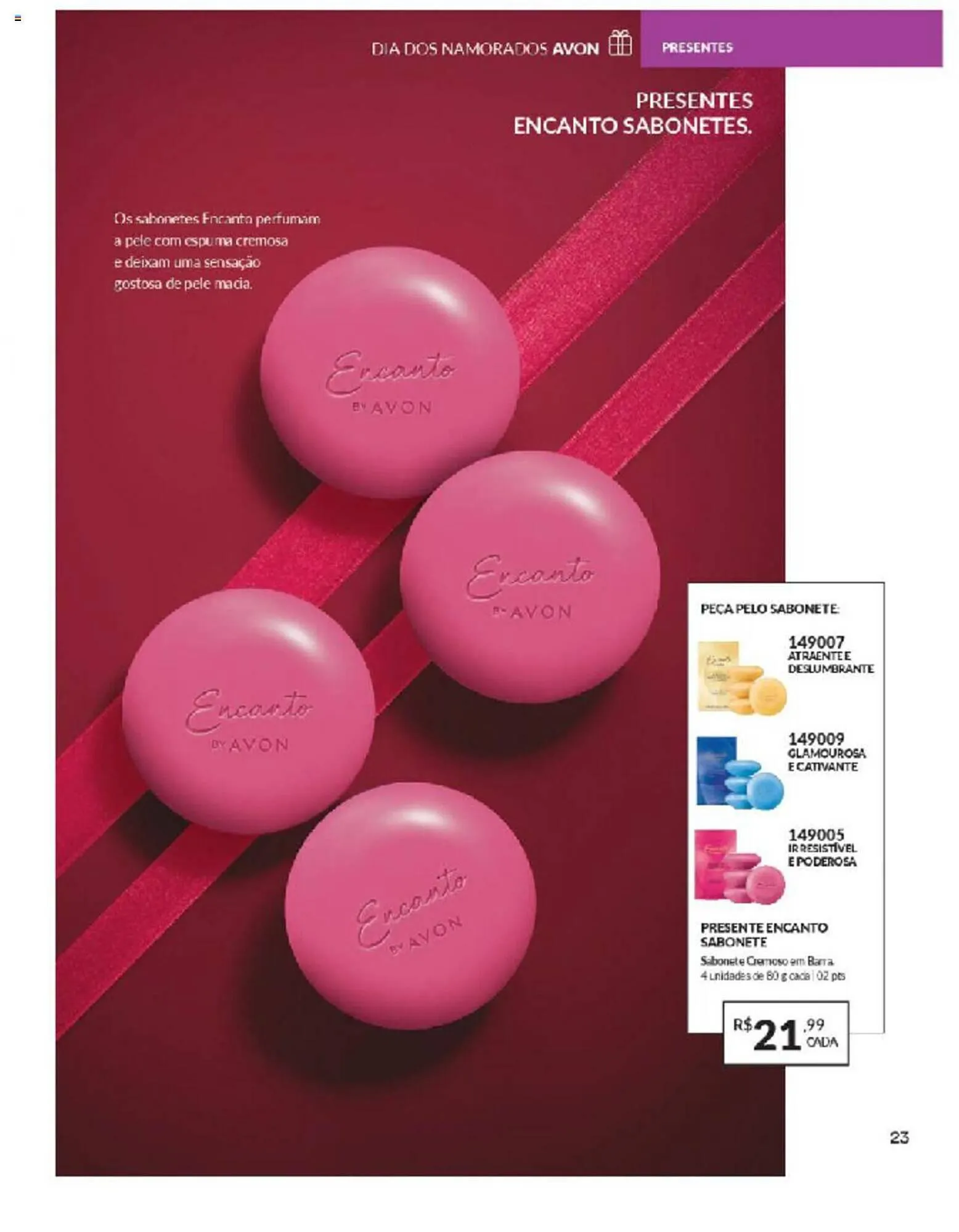 Encarte de Catálogo Avon 10 de abril até 8 de maio 2024 - Pagina 23