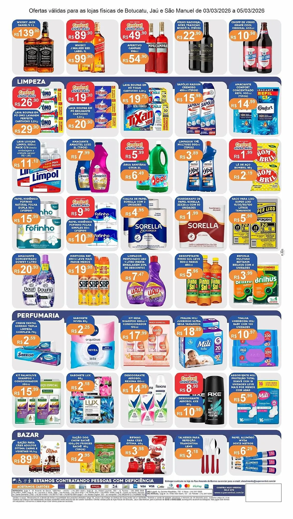 Encarte de Catálogo Central Supermercados 3 de março até 5 de março 2026 - Pagina 4