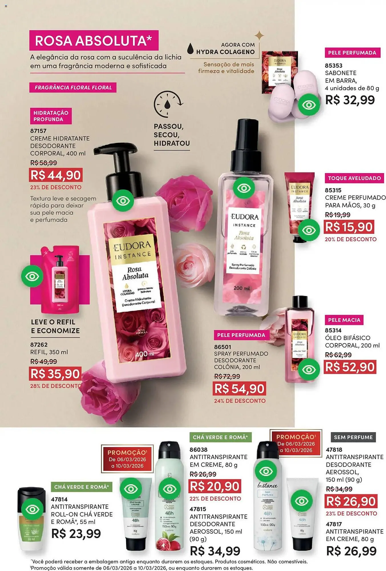 Encarte de Catálogo Eudora 19 de fevereiro até 19 de março 2026 - Pagina 92