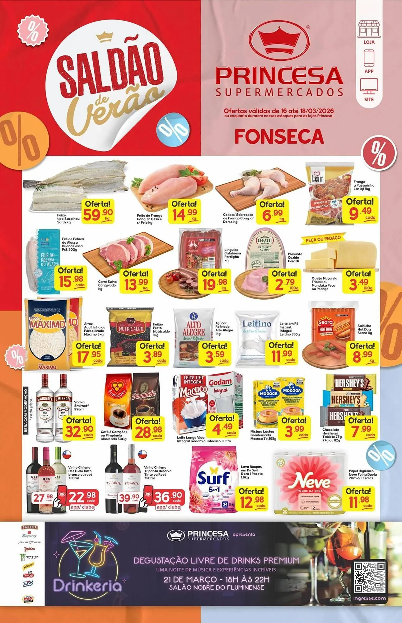 Encarte de Encarte Supermercados Princesa 16 de março até 19 de março 2026 - Pagina 1