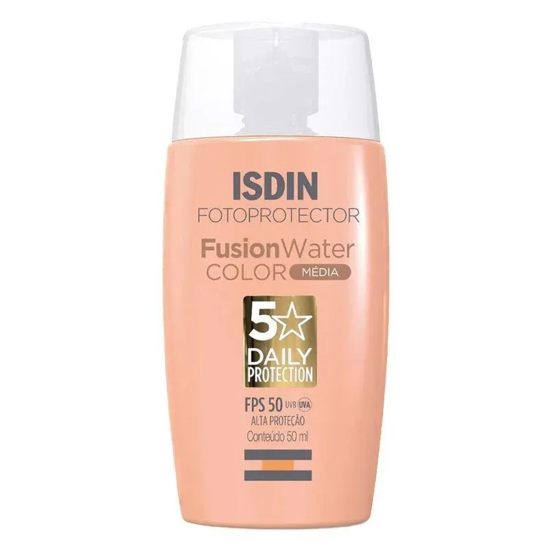 Isdin Fotoprotector Fusion Water Color Média FPS50 50ml