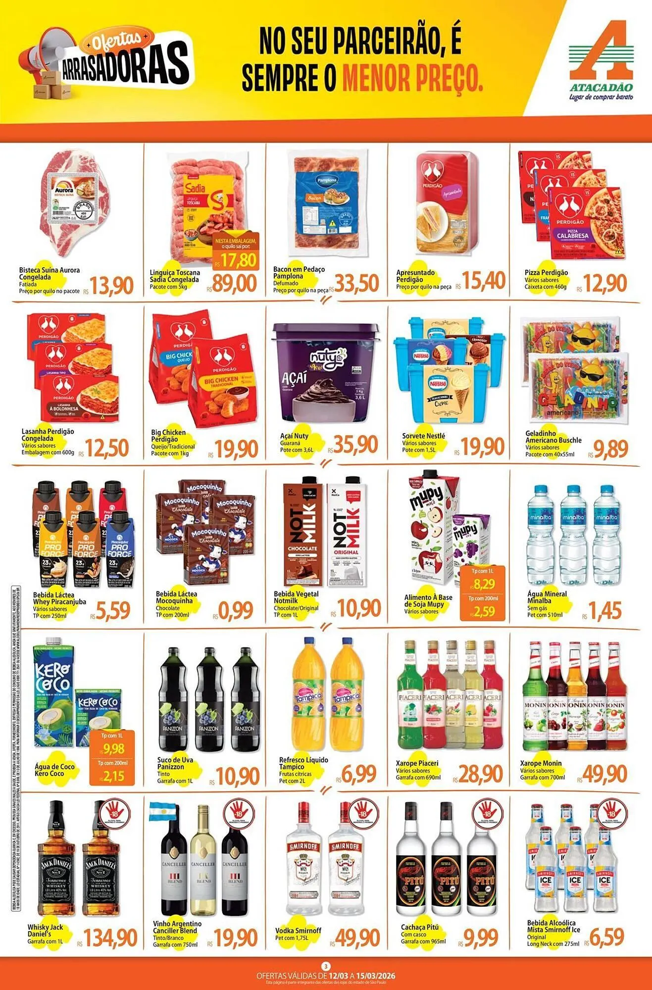 Encarte de Folheto Atacadão 12 de março até 15 de março 2026 - Pagina 3