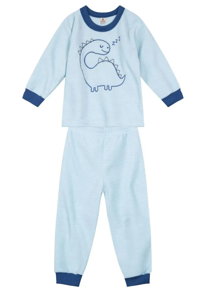 Pijama Soft Listrado Infantil Menino Brandili