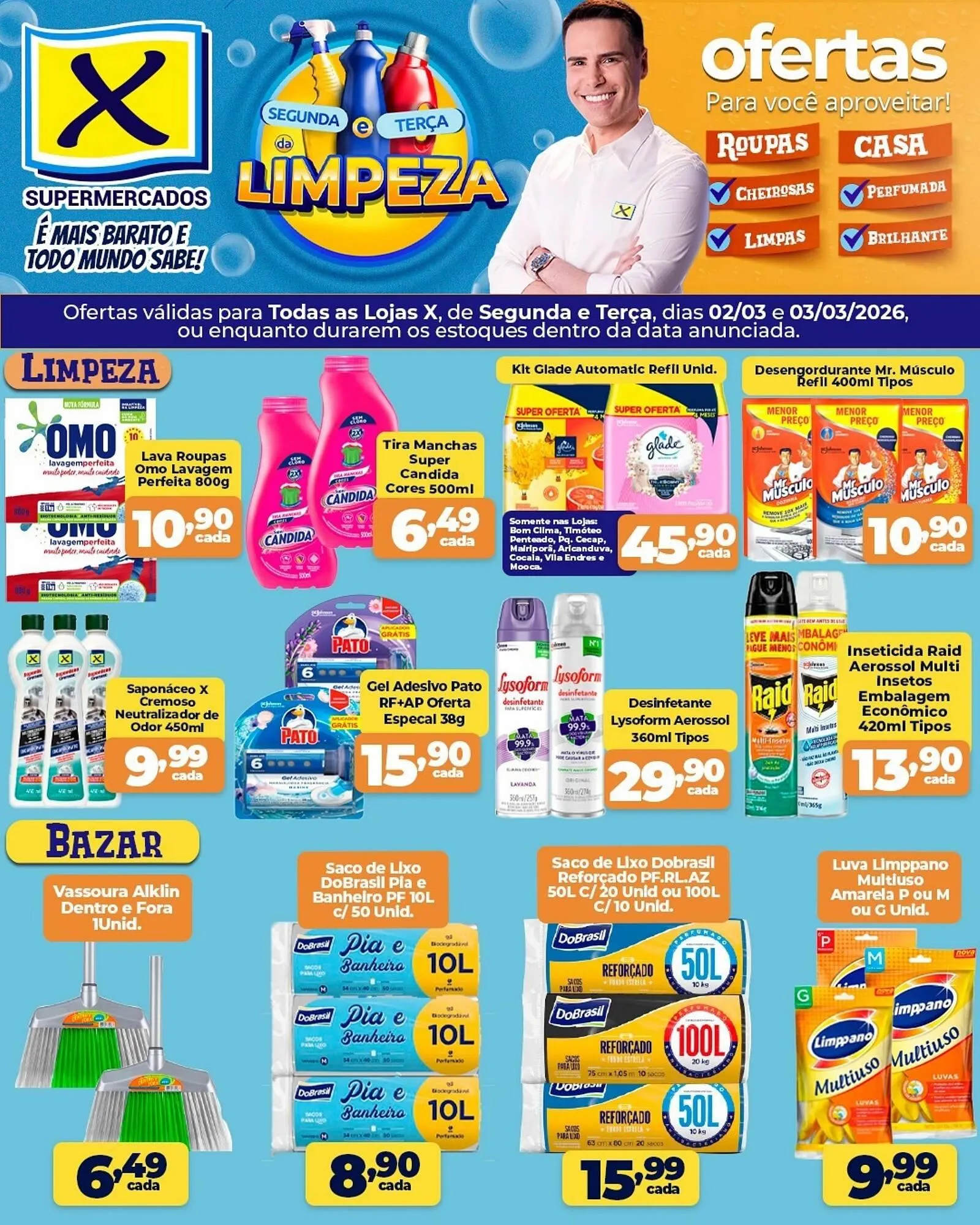 Encarte de Folheto X Supermercados 2 de março até 3 de março 2026 - Pagina 1