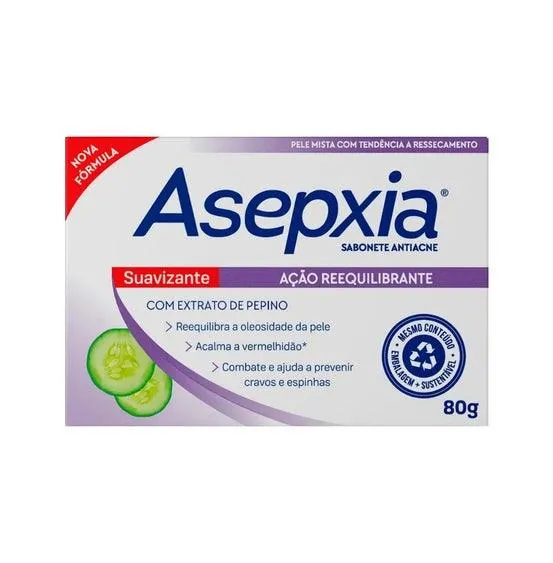 Sabonete Facial Asepxia Suavizante 80g