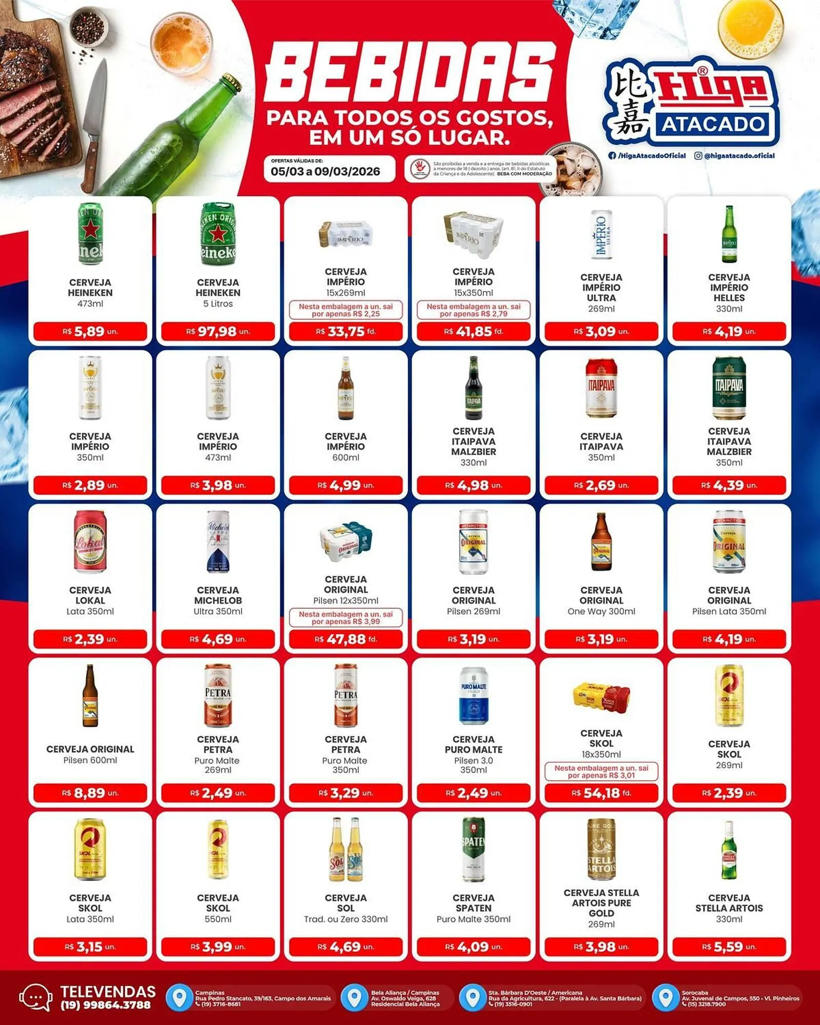 Encarte de Folheto Higa Atacado 5 de março até 9 de março 2026 - Pagina 2