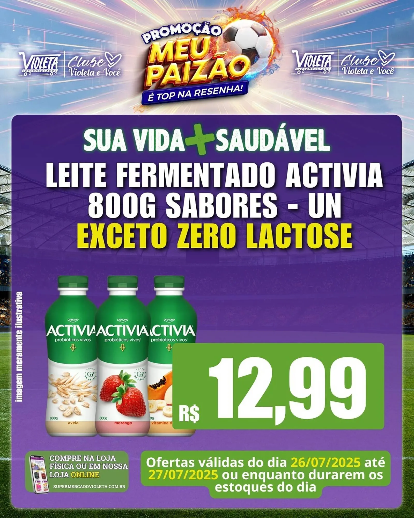 Encarte de Catálogo Violeta Supermercados 26 de julho até 27 de julho 2025 - Pagina 1